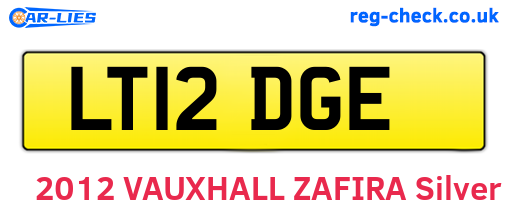 LT12DGE are the vehicle registration plates.