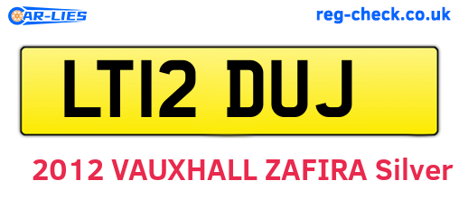 LT12DUJ are the vehicle registration plates.