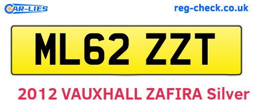 ML62ZZT are the vehicle registration plates.