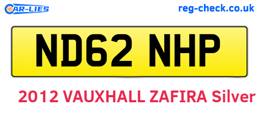 ND62NHP are the vehicle registration plates.