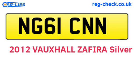 NG61CNN are the vehicle registration plates.