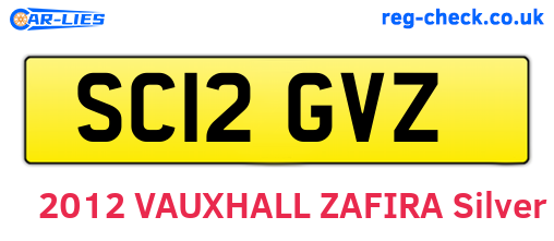 SC12GVZ are the vehicle registration plates.