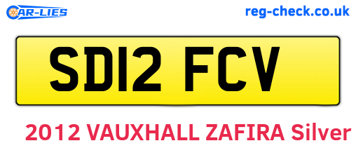 SD12FCV are the vehicle registration plates.