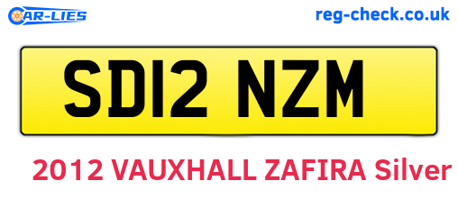 SD12NZM are the vehicle registration plates.
