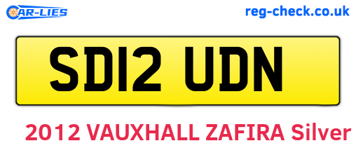 SD12UDN are the vehicle registration plates.