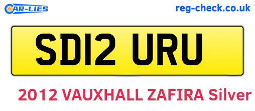 SD12URU are the vehicle registration plates.