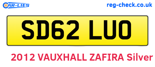 SD62LUO are the vehicle registration plates.