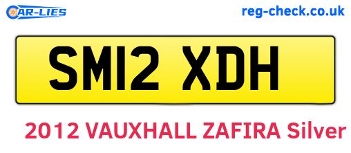 SM12XDH are the vehicle registration plates.