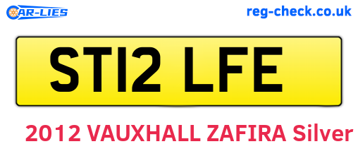 ST12LFE are the vehicle registration plates.