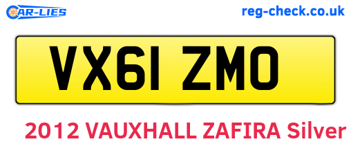 VX61ZMO are the vehicle registration plates.