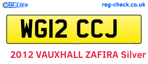 WG12CCJ are the vehicle registration plates.