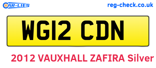 WG12CDN are the vehicle registration plates.