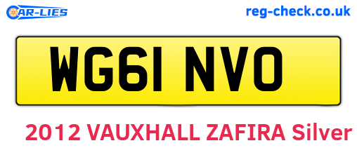 WG61NVO are the vehicle registration plates.