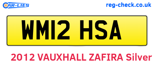 WM12HSA are the vehicle registration plates.