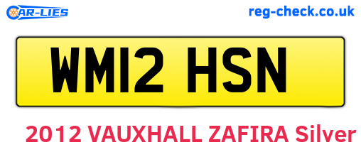 WM12HSN are the vehicle registration plates.