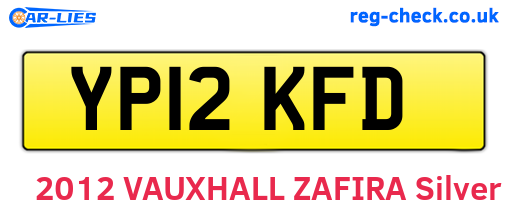 YP12KFD are the vehicle registration plates.