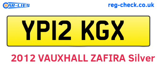 YP12KGX are the vehicle registration plates.