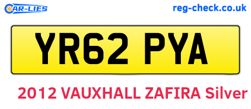 YR62PYA are the vehicle registration plates.