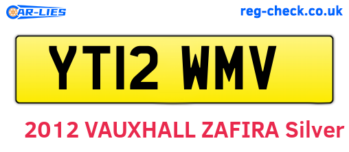 YT12WMV are the vehicle registration plates.