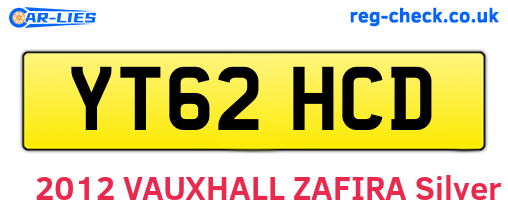 YT62HCD are the vehicle registration plates.