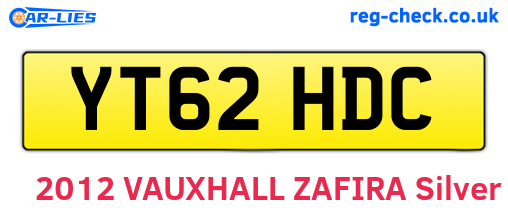 YT62HDC are the vehicle registration plates.