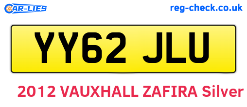 YY62JLU are the vehicle registration plates.