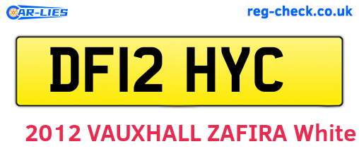 DF12HYC are the vehicle registration plates.