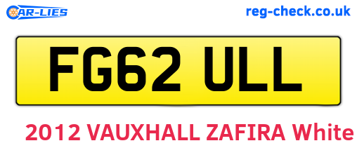 FG62ULL are the vehicle registration plates.