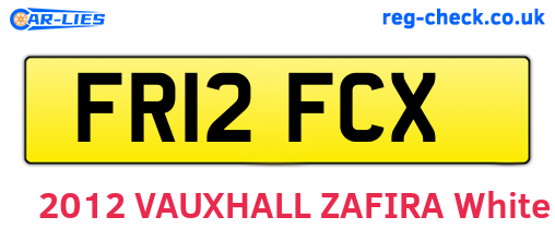 FR12FCX are the vehicle registration plates.