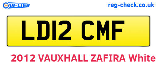 LD12CMF are the vehicle registration plates.