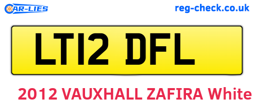 LT12DFL are the vehicle registration plates.