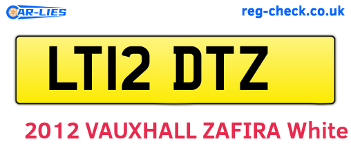 LT12DTZ are the vehicle registration plates.