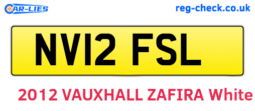 NV12FSL are the vehicle registration plates.