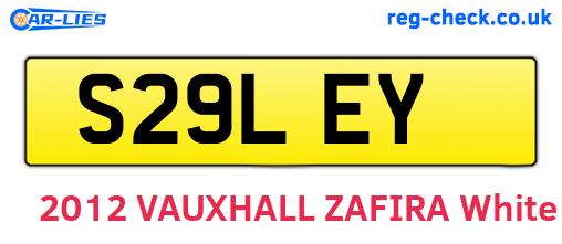 S29LEY are the vehicle registration plates.