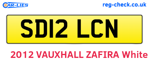 SD12LCN are the vehicle registration plates.