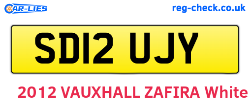 SD12UJY are the vehicle registration plates.