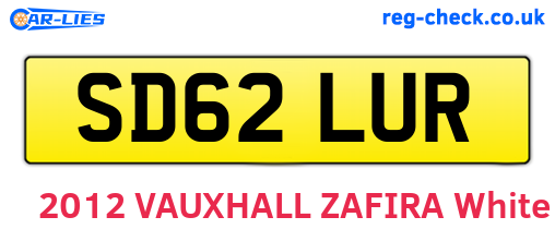 SD62LUR are the vehicle registration plates.