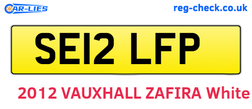 SE12LFP are the vehicle registration plates.