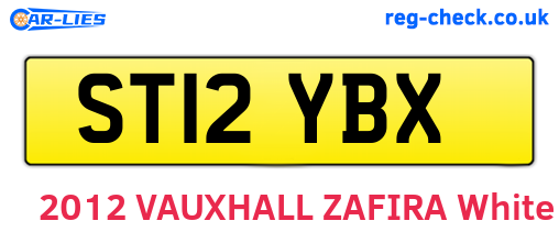 ST12YBX are the vehicle registration plates.