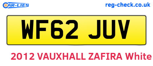 WF62JUV are the vehicle registration plates.
