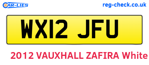 WX12JFU are the vehicle registration plates.