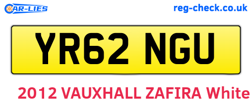 YR62NGU are the vehicle registration plates.