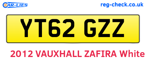 YT62GZZ are the vehicle registration plates.