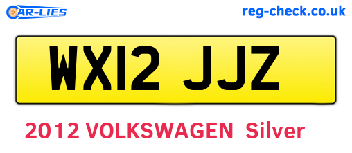 WX12JJZ are the vehicle registration plates.