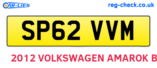 SP62VVM are the vehicle registration plates.