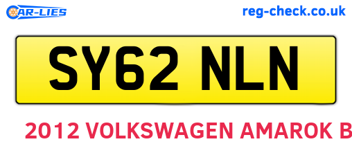 SY62NLN are the vehicle registration plates.