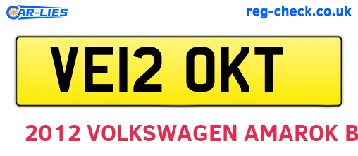 VE12OKT are the vehicle registration plates.