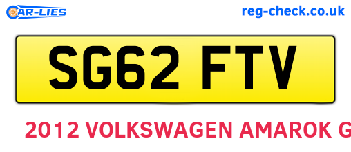SG62FTV are the vehicle registration plates.