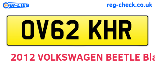 OV62KHR are the vehicle registration plates.