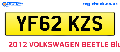 YF62KZS are the vehicle registration plates.